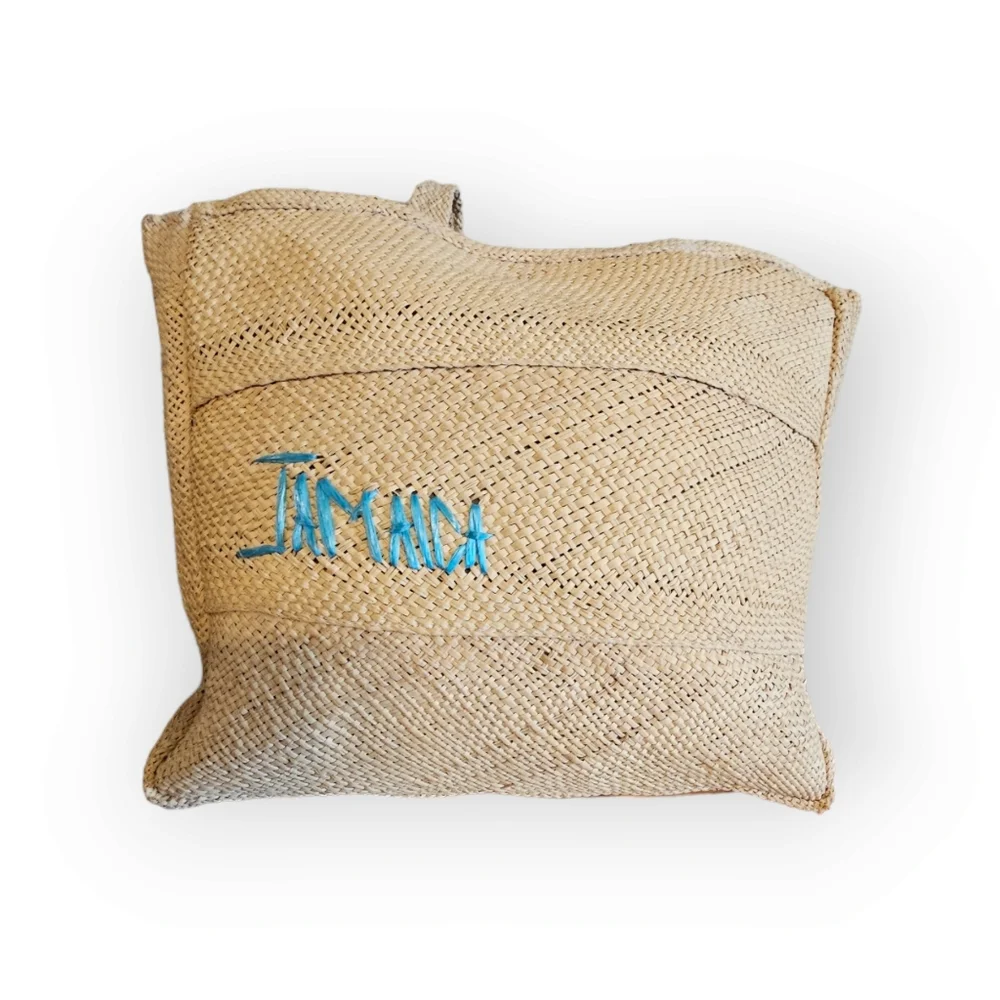Vintage Jamaican straw purse